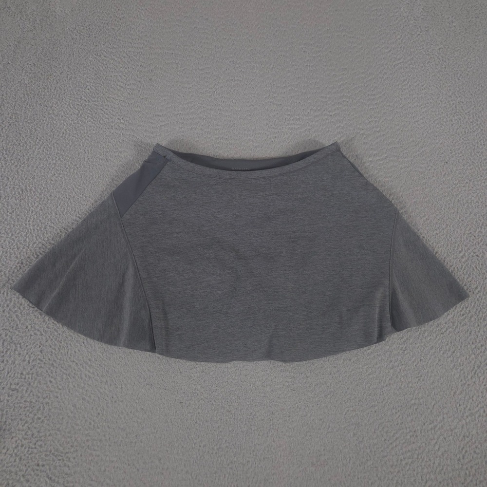 Athleta Skort Womens Medium Gray Match Point Brief-Lined Active Tennis Skirt